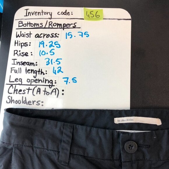 Life After Denim Men's Black Slim Fit 100% Cotton Pants 31 - Picture 14 of 14